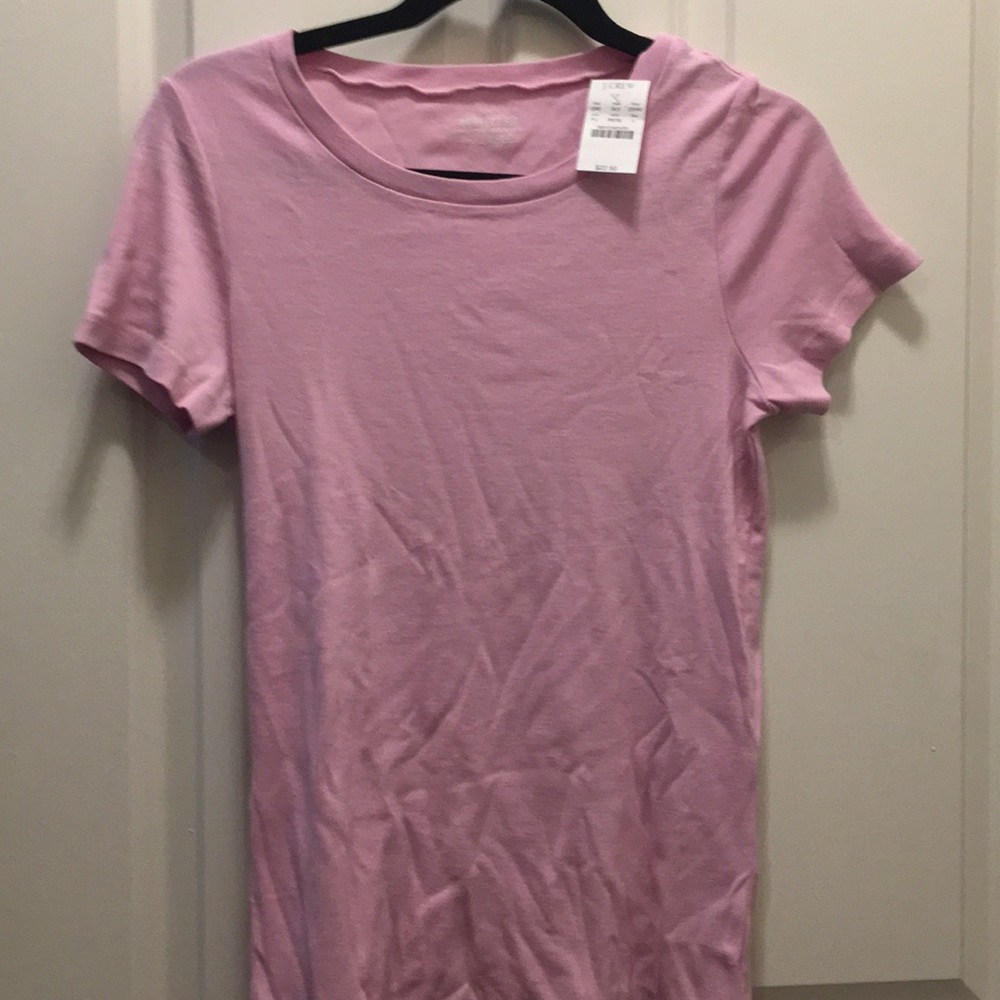 J.Crew Perfect Fit Tee Large L Orchid Pink NWT